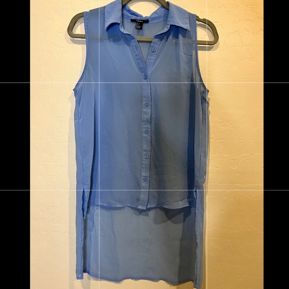Forever 21 Tops - Forever 21, small, sheer, button up blouse.